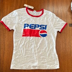 Garage XS Brand new with tags super soft Pepsi White Tee